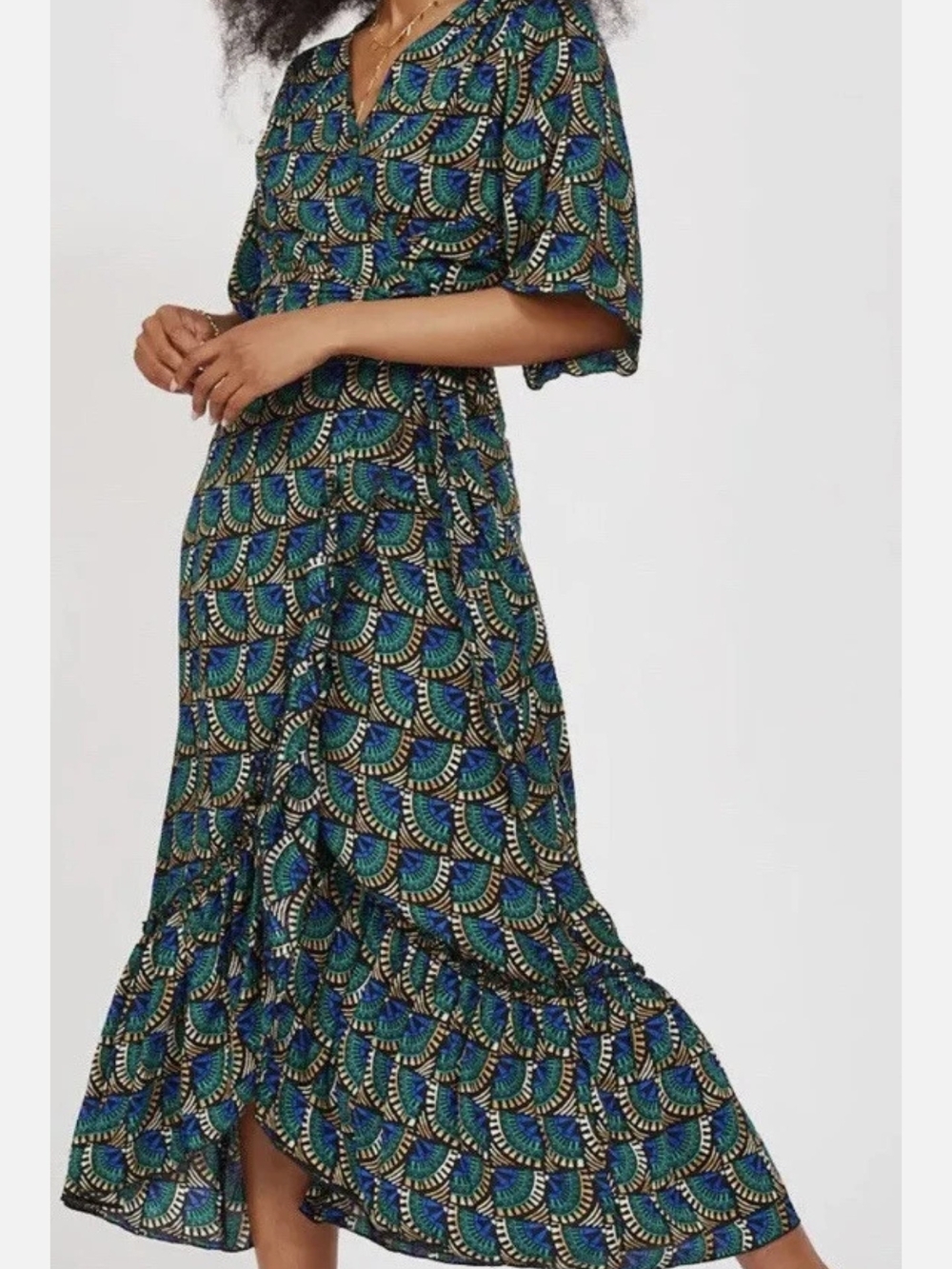 Silk & Salt Green Wrap Dress